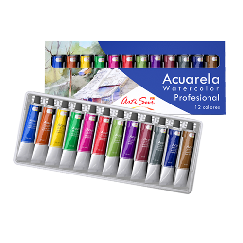 Imagen de KIT ACUARELA PROFESIONAL ARTI SUR