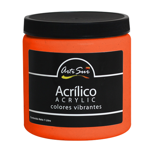 Imagen de ARTI SUR ACRÍLICO NARANJA CADMIO -1 LITRO