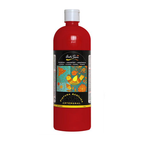 Imagen de ARTI SUR PINTURA ARTESANAL ROJO CEREZA -1 Litro