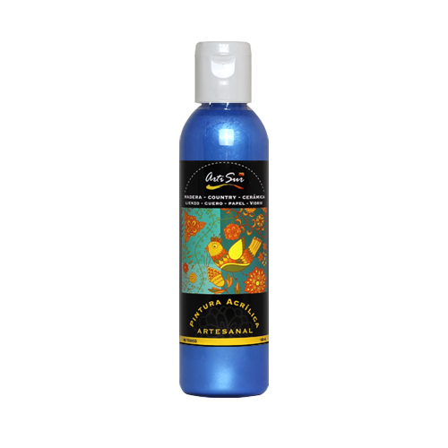 Imagen de PINTURA ARTESANAL AZUL PERLADO 120 ML