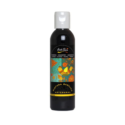 Imagen de PINTURA ARTESANAL NEGRO 120 ML