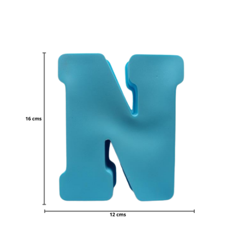 Imagen de MOLDE RESINA LETRA GRANDE N - 1 unidad