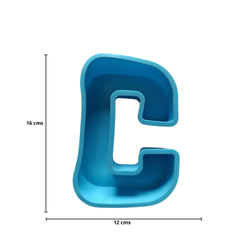 Imagen de MOLDE RESINA LETRA GRANDE C - 1 unidad