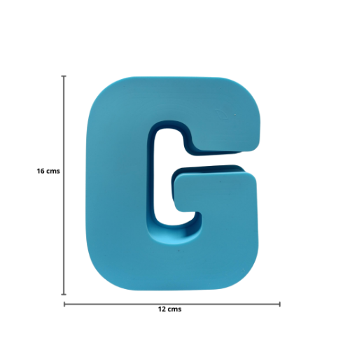 Imagen de MOLDE RESINA LETRA GRANDE G - 1 unidad