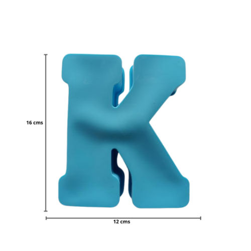 Imagen de MOLDE RESINA LETRA GRANDE K - 1 unidad