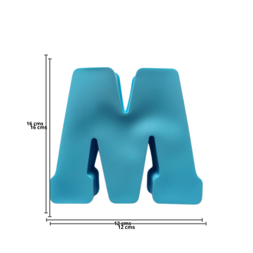 Imagen de MOLDE RESINA LETRA GRANDE M - 1 unidad